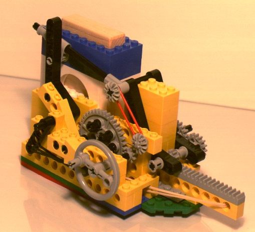 Lego Domino Row Building Machine